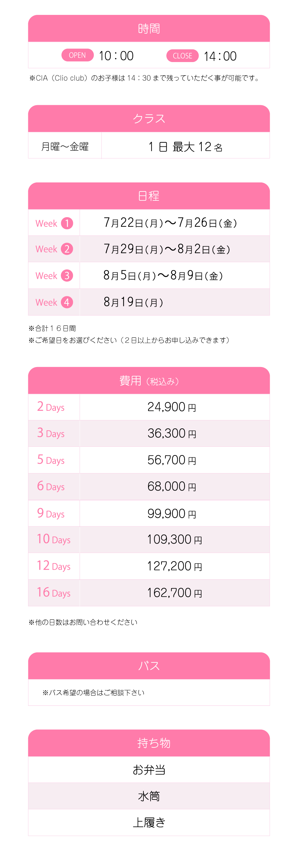 募集の概要